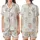 Watercolor Baby Animals Pajamas: Woodland Critters Seamless Pattern Sleep Set Satin Short-Sleeve Pajamas Set - 1