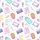 Girls' & Tweens' Slumber Party Pajamas: Whimsical Popcorn, Sleep Mask & Watercolor Elements Kid Satin Pajamas Set - 4