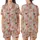 Women's Cozy Muted Pink Gingerbread Sleep Set: Festive Cookie, Holly & Candy Cane Print Satin Short-Sleeve Pajamas Set - 1