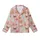 Women's Cozy Muted Pink Gingerbread Sleep Set: Festive Cookie, Holly & Candy Cane Print Kid Satin Pajamas Set - 2