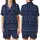 Scandinavian Fair Isle Night Owl Pajamas: Navy Blue Owl, Moon & Star Pattern Kid Satin Pajamas Set - ioky1vsd3g
