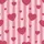 Ladies Personalized Pastel Rose Pink Vertical Stripe All-Over Heart Print Long Jersey Sleep Set Kid Satin Pajamas Set - 4