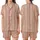 Family Christmas: Cream & Red Triple Vertical Stripe Polyester Spandex Pajamas Set Satin Short-Sleeve Pajamas Set - ig_cDCmgua