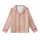 Family Christmas: Cream & Red Triple Vertical Stripe Polyester Spandex Pajamas Set Kid Satin Pajamas Set - LmkaiYJEmD