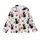 Matching Family Christmas Pajamas: Whimsical Black Cat, Poinsettia & Snowflake Design - Soft Poly Spandex Kid Satin Pajamas Set - 2