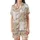 Bridesmaid Satin Pajamas: Champagne Flute & Rose Pattern – Bridal Sleep Set Kid Satin Pajamas Set - 2