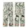 Women's Whimsical Black Cat Botanical Pajama Set: Sage Floral Silhouette Sleepwear Kid Satin Pajamas Set - sbRp8Q11JX
