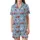Family Christmas Pajamas: Whimsical Fire Truck Dalmatian Pattern Long Sleeve Matching Sleep Set Satin Short-Sleeve Pajamas Set - 2