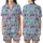Family Christmas Pajamas: Whimsical Fire Truck Dalmatian Pattern Long Sleeve Matching Sleep Set Satin Short-Sleeve Pajamas Set - XO3NNV48N8