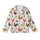 Whimsical Chicken & Christmas Lovers Illustrative Poultry Pattern with Festive Santa Hats, Green Garlands, & Red Stars Kid Satin Pajamas Set - 2