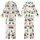 Cheerful Yellow Excavator: Santa Hat Digger Christmas Presents & Tree Seamless Pattern - Holiday Print Kid Satin Pajamas Set - 1