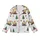 Cheerful Yellow Excavator: Santa Hat Digger Christmas Presents & Tree Seamless Pattern - Holiday Print Kid Satin Pajamas Set - 2