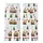 Cheerful Yellow Excavator: Santa Hat Digger Christmas Presents & Tree Seamless Pattern - Holiday Print Kid Satin Pajamas Set - 3