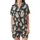 Women's Playful Ghost Sleep Set: Whimsical Hand-Drawn Halloween Polyester Spandex Pajamas Satin Short-Sleeve Pajamas Set - 2