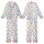 Families' Festive Hanukkah Watercolor Pattern with Blue Menorahs, Dreidels, Stars, Golden Gelt Kid Satin Pajamas Set - 1
