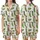 Family's Funny Pickle Christmas Pajamas: Cartoon Santa Hat, Reindeer Antler & Lights Pattern Satin Short-Sleeve Pajamas Set - 1