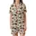 Women's Retro Cowgirl Pajamas: Hand-Drawn Bronc Rider & Saguaro Western Cotton PJs Satin Short-Sleeve Pajamas Set - 2