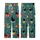 Cat Lover's Teal Black Cat Christmas Pajama Set: Whimsical Santa Hat, Light & Gift Pattern Kid Satin Pajamas Set - 3