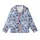 Women's Delicate Butterfly Swarm Pastel Silk Pajama Set: Sky Blue Sleepwear Kid Satin Pajamas Set - 2