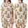 Goldendoodle & Labradoodle Fans: Festive Apricot Doodle Watercolor Christmas Pajama Pants Satin Short-Sleeve Pajamas Set - 1
