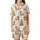 Goldendoodle & Labradoodle Fans: Festive Apricot Doodle Watercolor Christmas Pajama Pants Satin Short-Sleeve Pajamas Set - 2