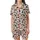 Women's & Family Playful Cow Print Pajamas: Organic Spot & Moo Face Silky Sleep Set Satin Short-Sleeve Pajamas Set - 2