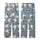 Pug Lovers' Muted Dusty Blue Seamless Pattern with Cute Resting Cream Pugs, White Outlines, and Polka Dots Kid Satin Pajamas Set - 3