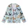 Dog Lovers' Cartoon Hanukkah Celebration Light Blue Pattern with Golden Menorahs & Playful Pups Kid Satin Pajamas Set - ycBammWvr2