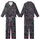 Holiday Enthusiasts' Whimsical Navy Blue Christmas Numerals Pattern with Holly Berries Snowflakes Candy Canes Kid Satin Pajamas Set - EVc7EK3Oet