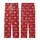 Royal Style Enthusiasts' Ruby Red King Queen Crown Matte Gold Rose Gold Script Seamless Pattern Kid Satin Pajamas Set - FV4JPWk9Mp