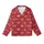 Royal Style Enthusiasts' Ruby Red King Queen Crown Matte Gold Rose Gold Script Seamless Pattern Kid Satin Pajamas Set - JDjdgxQ_o0