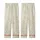 Women's Creamy Yellow Slate Grey Botanical Etching Rose Peony Butterfly Vine Pattern Kid Satin Pajamas Set - 3