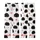 Family Long Sleeve Pajama Set: Whimsical Fluffy Black Cat Christmas Lights & Stars Pattern - Soft Polyester Spandex Sleepwear Kid Satin Pajamas Set - 3