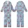 Family Christmas Pajamas: Whimsical Fire Truck Dalmatian Pattern Long Sleeve Matching Sleep Set Kid Satin Pajamas Set - 1