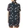 Youthful Spirits' Whimsical Cosmic Pattern with Muted Pastel Planets and Multi-Color Stars on Deep Slate Blue Satin Short-Sleeve Pajamas Set - 3