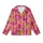 Women's Hot Pink Tiger Safari Block Print Cotton Sleep Set - Bridesmaid Loungewear Kid Satin Pajamas Set - 2