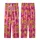 Women's Hot Pink Tiger Safari Block Print Cotton Sleep Set - Bridesmaid Loungewear Kid Satin Pajamas Set - 3