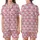 Family Christmas Pajamas: Whimsical Bubblegum Pink Hot Pink Santa & Snowflake Pattern - Flame Resistant Polyester Set Satin Short-Sleeve Pajamas Set - wHHciWQQMk