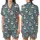 Playful Panda Loungewear: Cartoon Head & Bamboo Print - Cozy Pajamas Set Satin Short-Sleeve Pajamas Set - erT3y21SB8