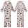 Gentle Aesthetic Lovers' Delicate Illustrative Pale Pink Muted Grey Navy Celestial Organic Pattern Kid Satin Pajamas Set - a1CfWI_WmU