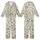 Uplifting Art Lovers' Whimsical Frogs & Rainbow Symbols Pattern, Affirmation Text in Vibrant Green, Full Spectrum Colors Kid Satin Pajamas Set - 1
