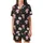 Popcorn & Pajamas Party: Whimsical Chalkboard Popcorn & Sleepwear Pattern Comfort Loungewear Set Satin Short-Sleeve Pajamas Set - 2