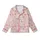 Bridesmaid & Bride Ruffle Tie Tank Set: Whimsical Blush Rosebud Floral Satin Pajamas Kid Satin Pajamas Set - 2