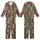 Festive Animal Lovers' Playful Brown Otters Red Santa Hats Scarves Dark Olive Green Snowflake Seamless Pattern Kid Satin Pajamas Set - 1