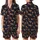 Nature Lovers' Realistic Warm Brown Squirrels Dark Navy Seamless Climbing Wildlife Pattern Satin Short-Sleeve Pajamas Set - 1