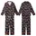 Nature Lovers' Realistic Warm Brown Squirrels Dark Navy Seamless Climbing Wildlife Pattern Kid Satin Pajamas Set - 1