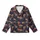 Nature Lovers' Realistic Warm Brown Squirrels Dark Navy Seamless Climbing Wildlife Pattern Kid Satin Pajamas Set - 2