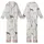 Greyhound Whippet Galgo: Minimalist Italian Greyhound Pattern Bamboo Stretch Bodysuit Kid Satin Pajamas Set - 1