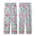 Family Matching Holiday: Whimsical Lollipop, Candy Cane & Snowflake Aqua Print Pajamas Kid Satin Pajamas Set - 3