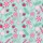 Family Matching Holiday: Whimsical Lollipop, Candy Cane & Snowflake Aqua Print Pajamas Kid Satin Pajamas Set - 4